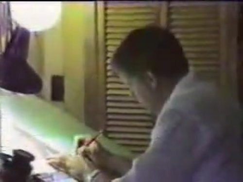 Stan Working at the Drawing Board