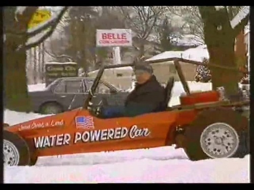 Stan in the Dunebuggy in the Snow