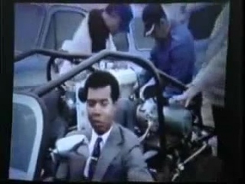 WTVN TV 6 Reporter Sitting in Stan's Dunebuggy