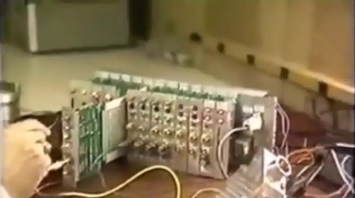 Steve Meyer Adjusting the Early Dunebuggy GMS Computer Prototype