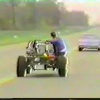 Stan Driving the Dunebuggy Down the Road