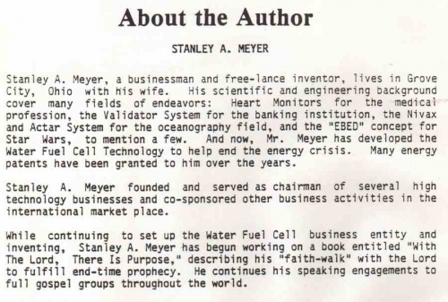 Stan Meyer Biography